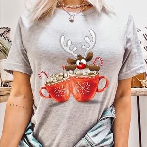 Holiday Reindeer Graphic Tee
